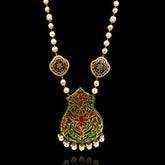 Revati Black Lac Reversible Necklace